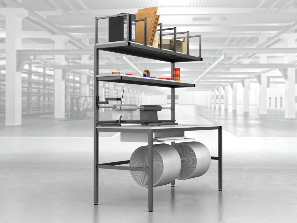 stół do pakowania paczek