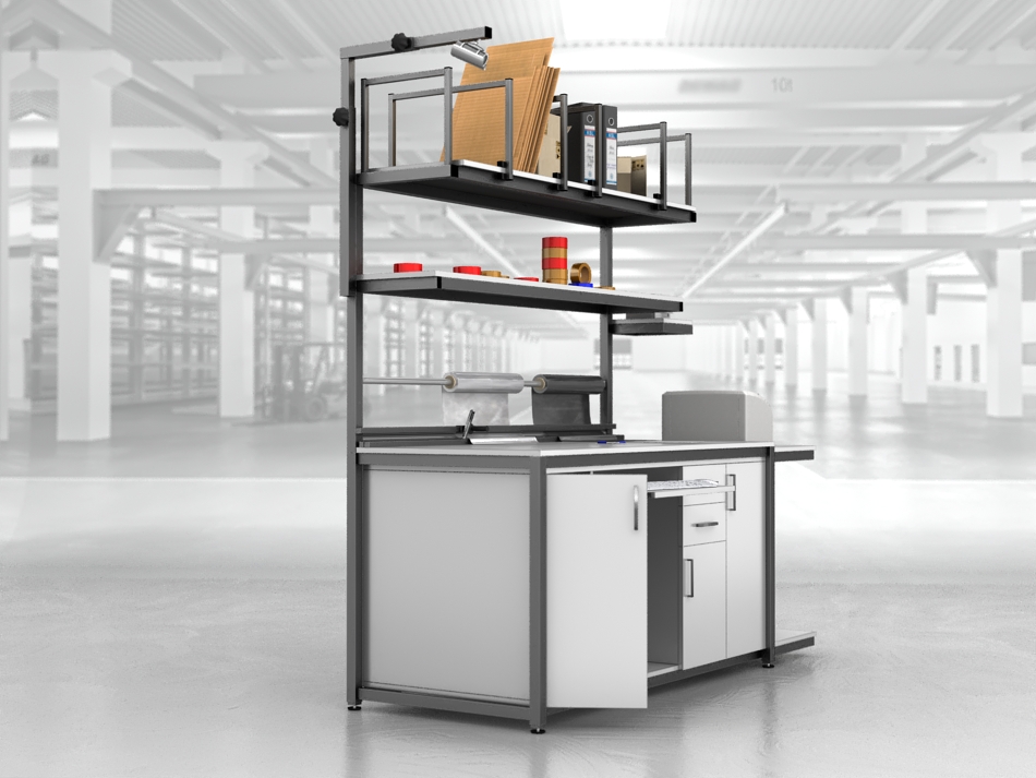 stół do pakowania paczek