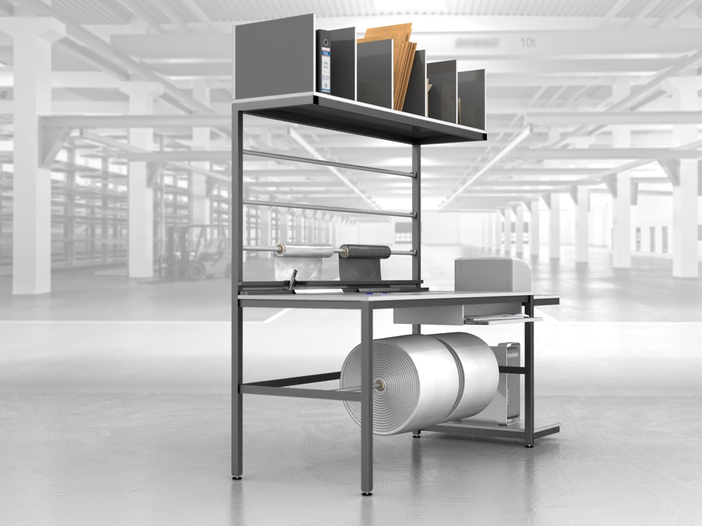 stół do pakowania paczek