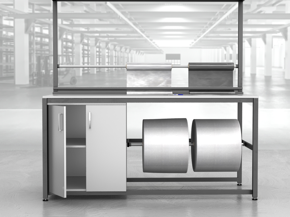 stół do pakowania paczek