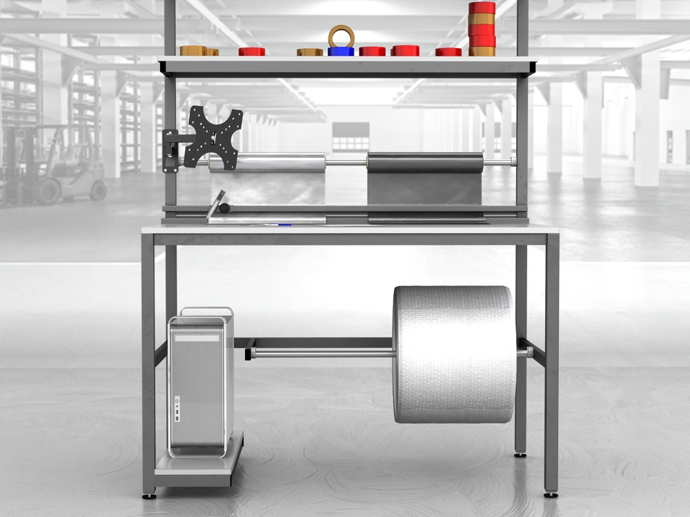 stół do pakowania paczek