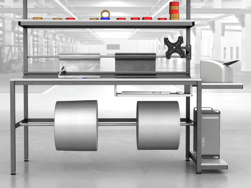 stół do pakowania paczek