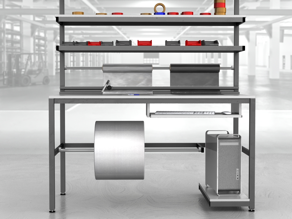 stół do pakowania paczek