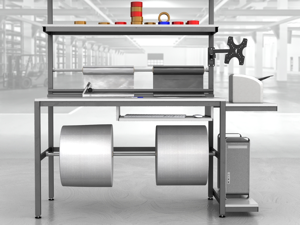 stół do pakowania paczek