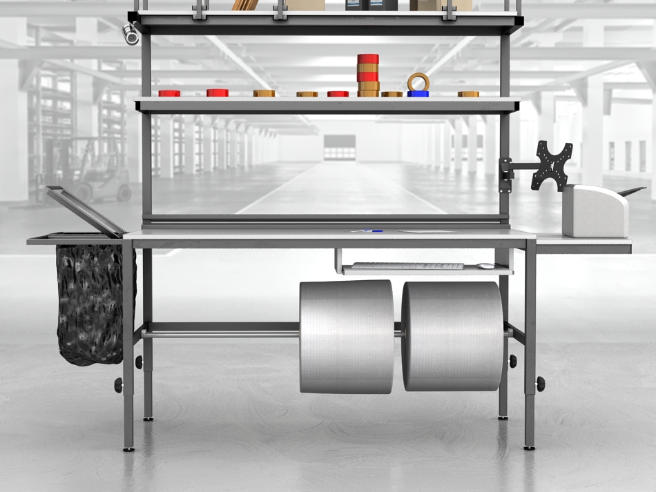 stół do pakowania paczek