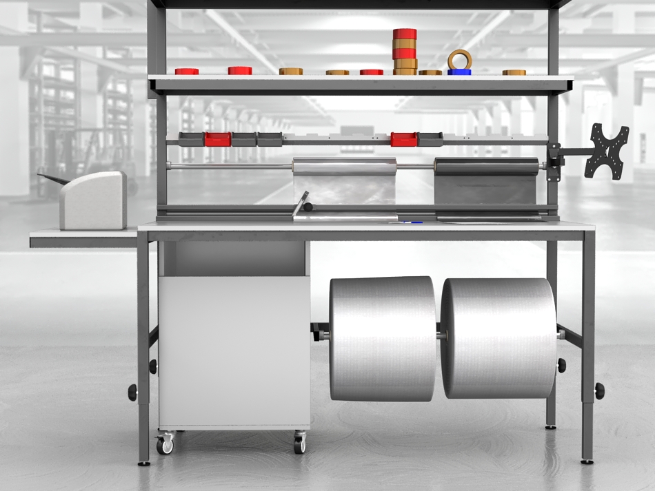 stół do pakowania paczek