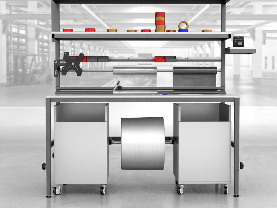 stół do pakowania paczek