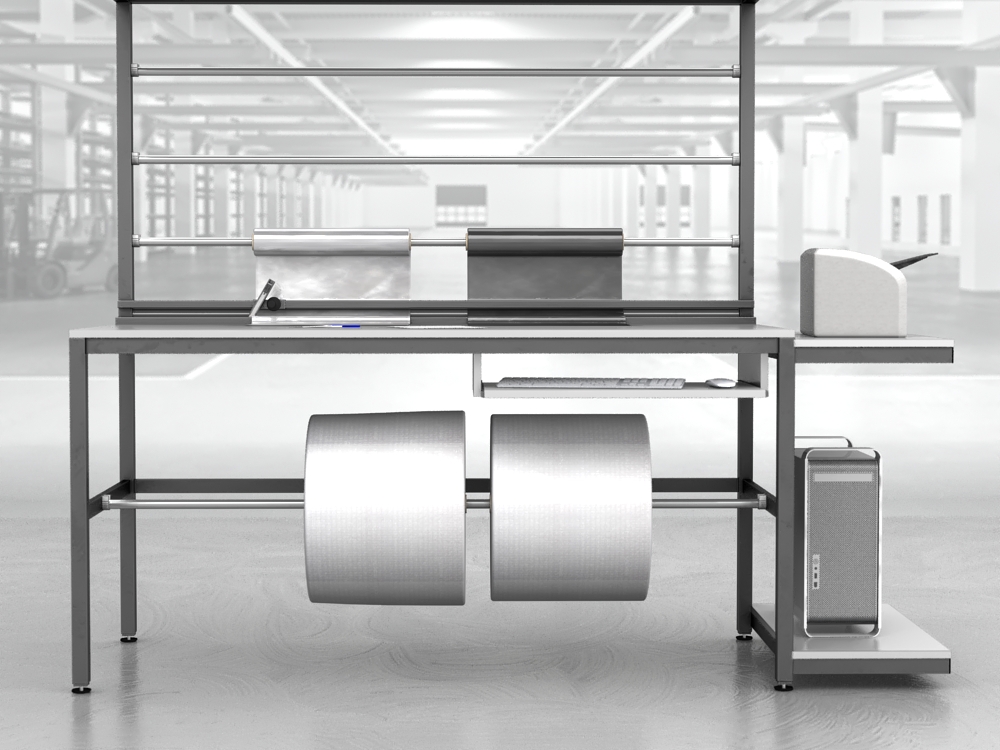 stół do pakowania paczek