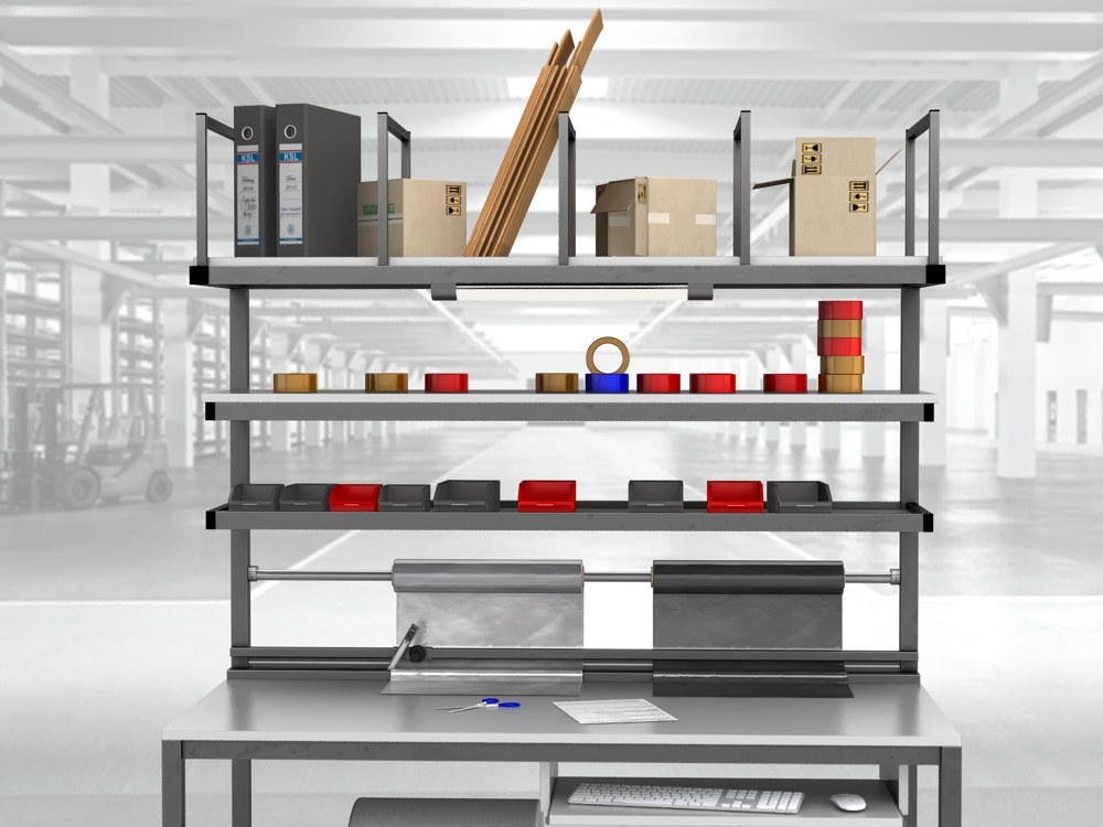 stół do pakowania paczek