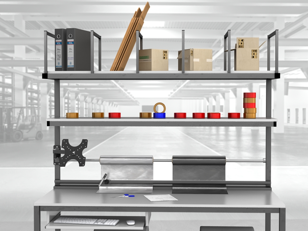 stół do pakowania paczek