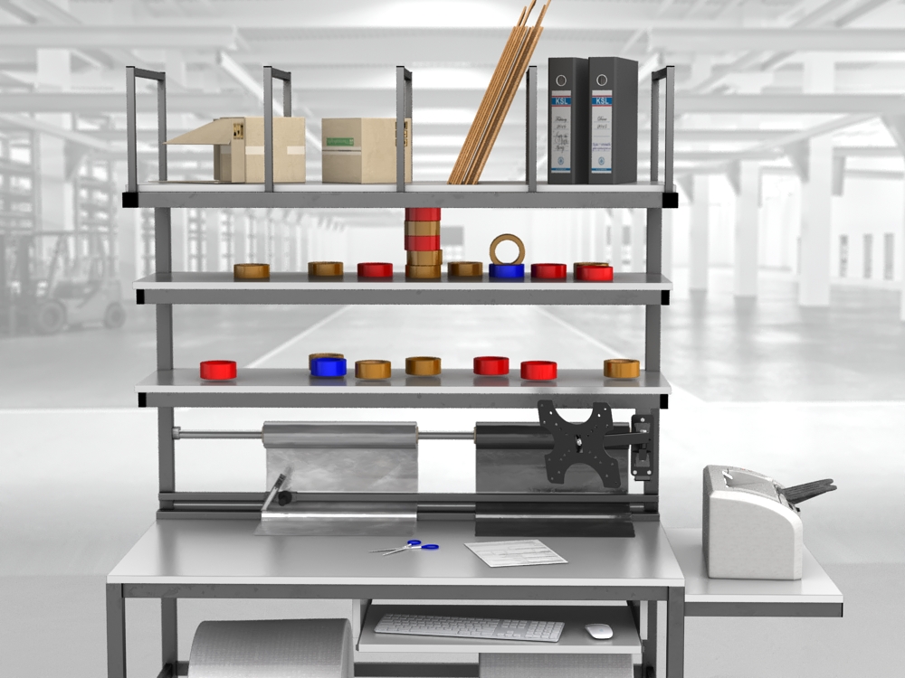 stół do pakowania paczek