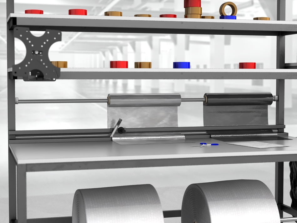 stół do pakowania paczek