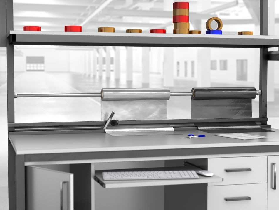 stół do pakowania paczek