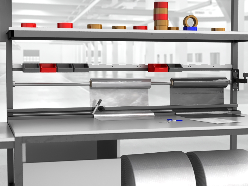 stół do pakowania paczek