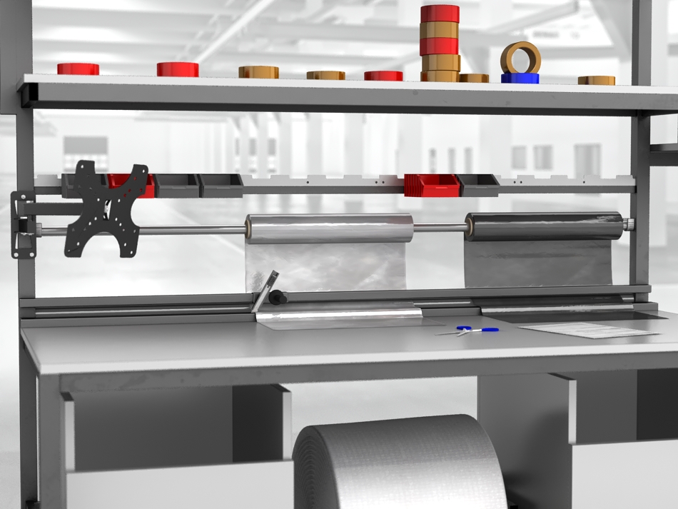 stół do pakowania paczek