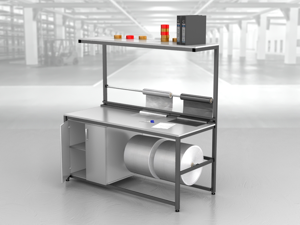 stół do pakowania paczek