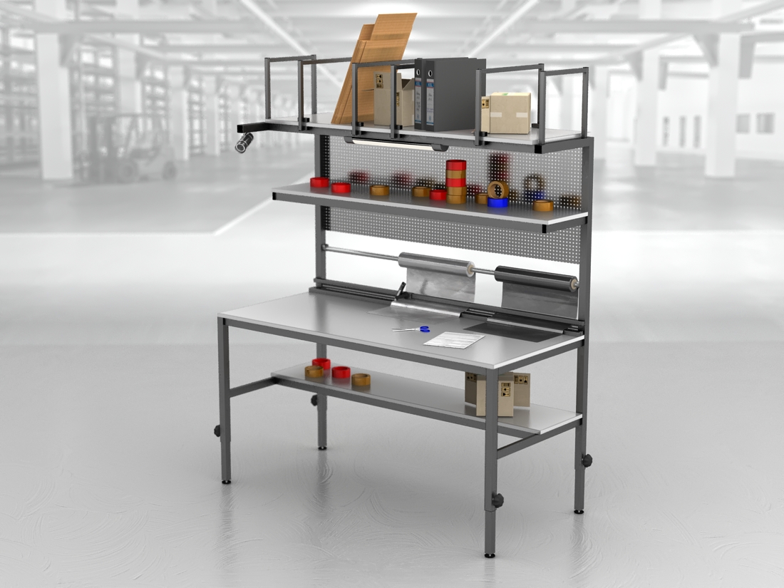 stół do pakowania paczek