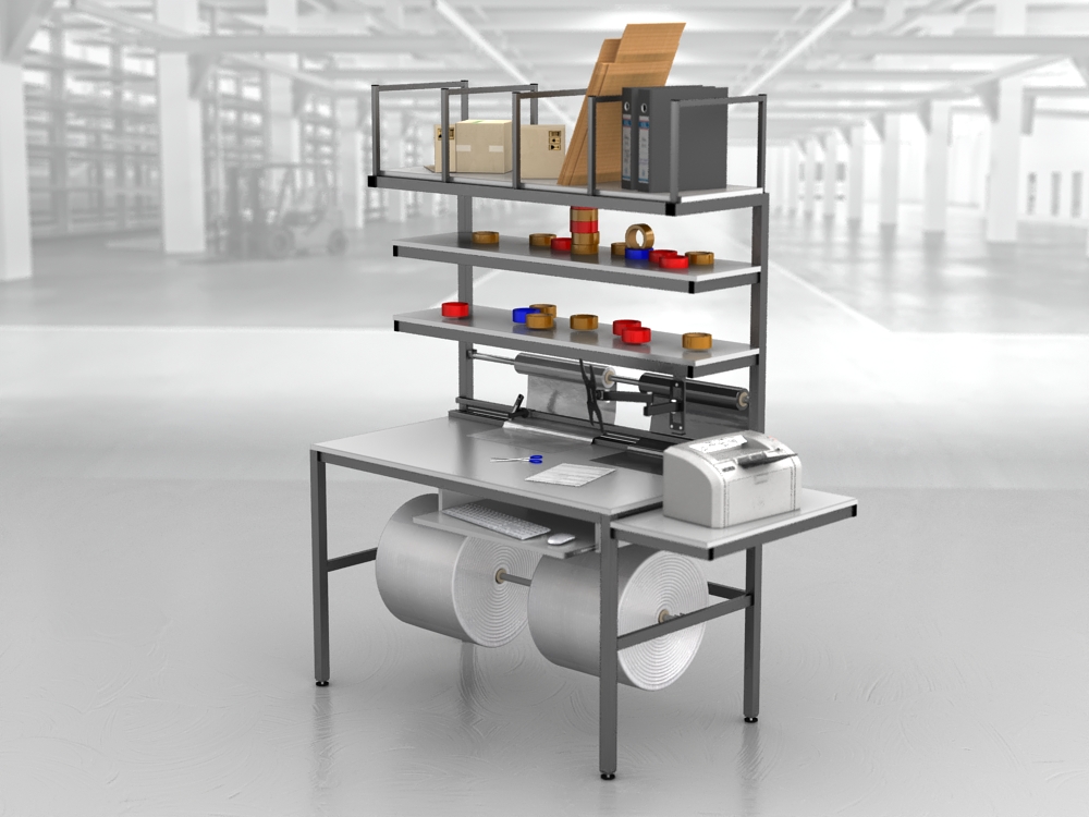 stół do pakowania paczek