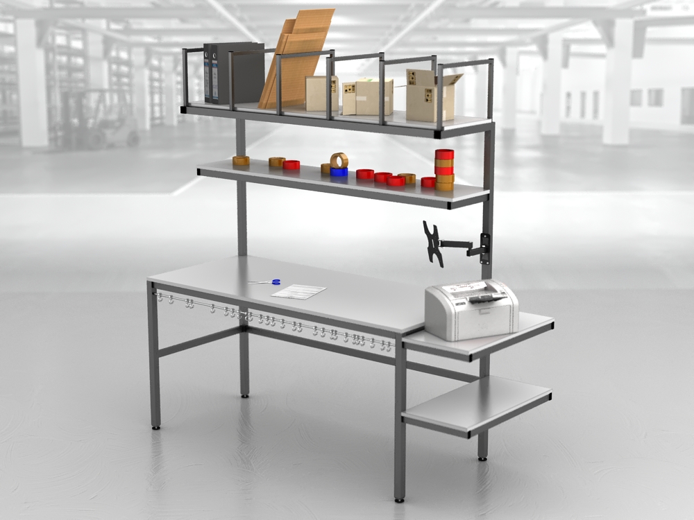 stół do pakowania paczek