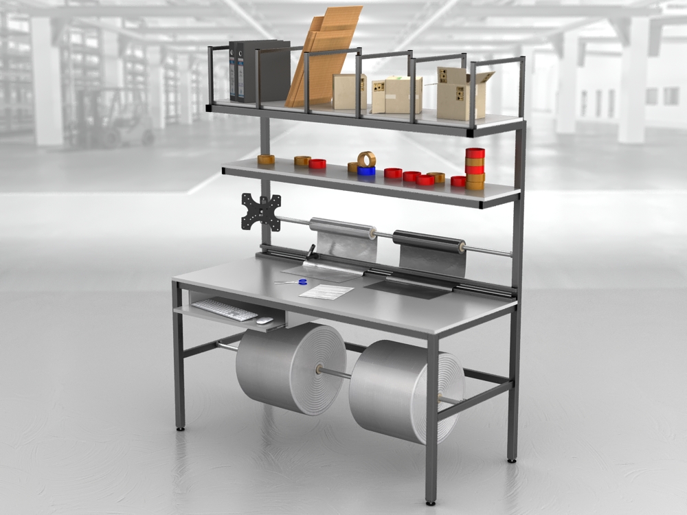 stół do pakowania paczek