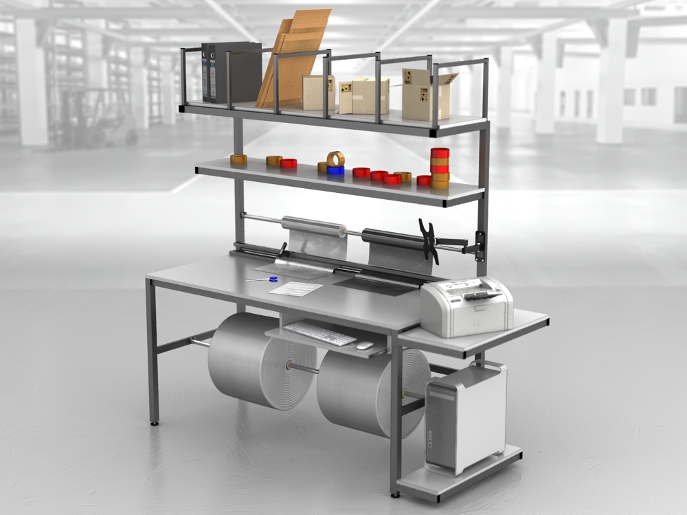 stół do pakowania paczek