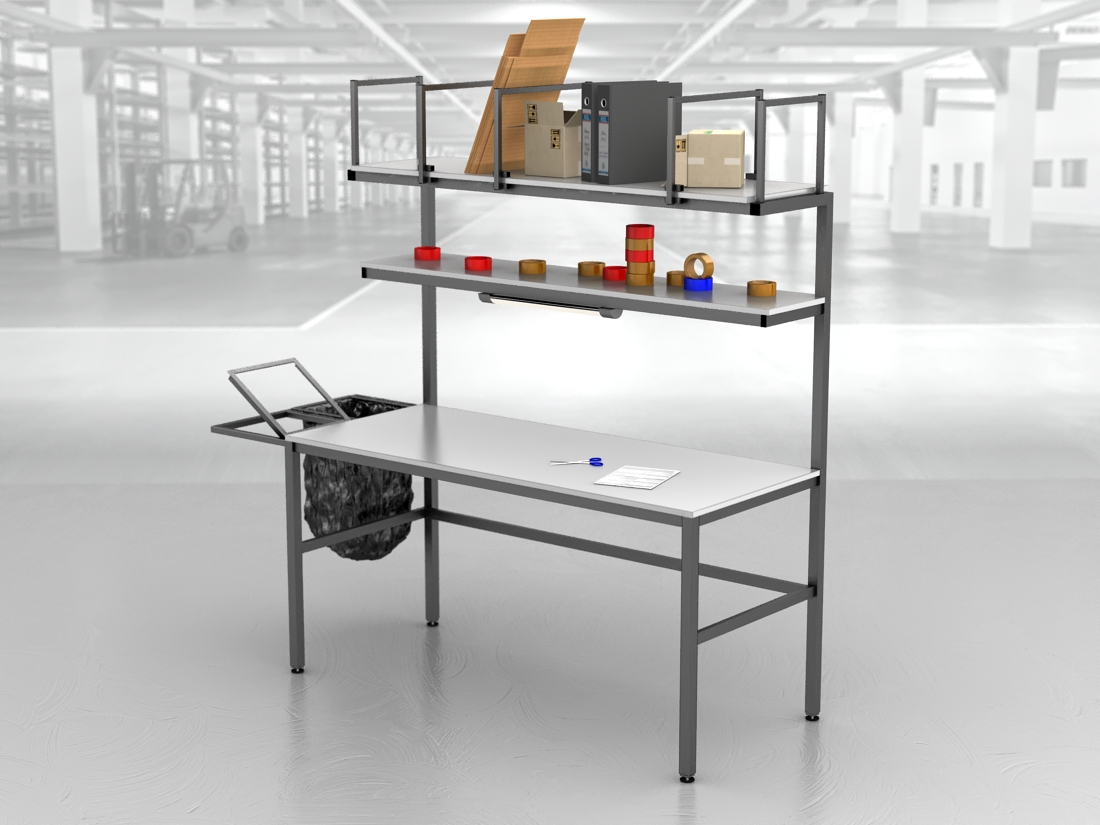 stół do pakowania paczek