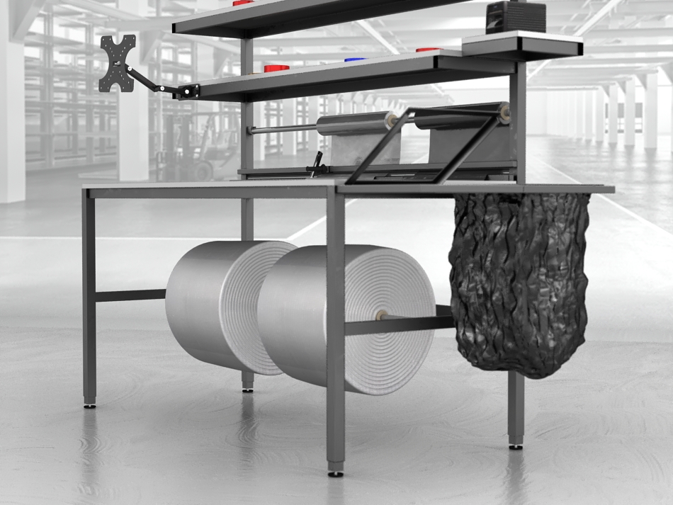 stół do pakowania paczek
