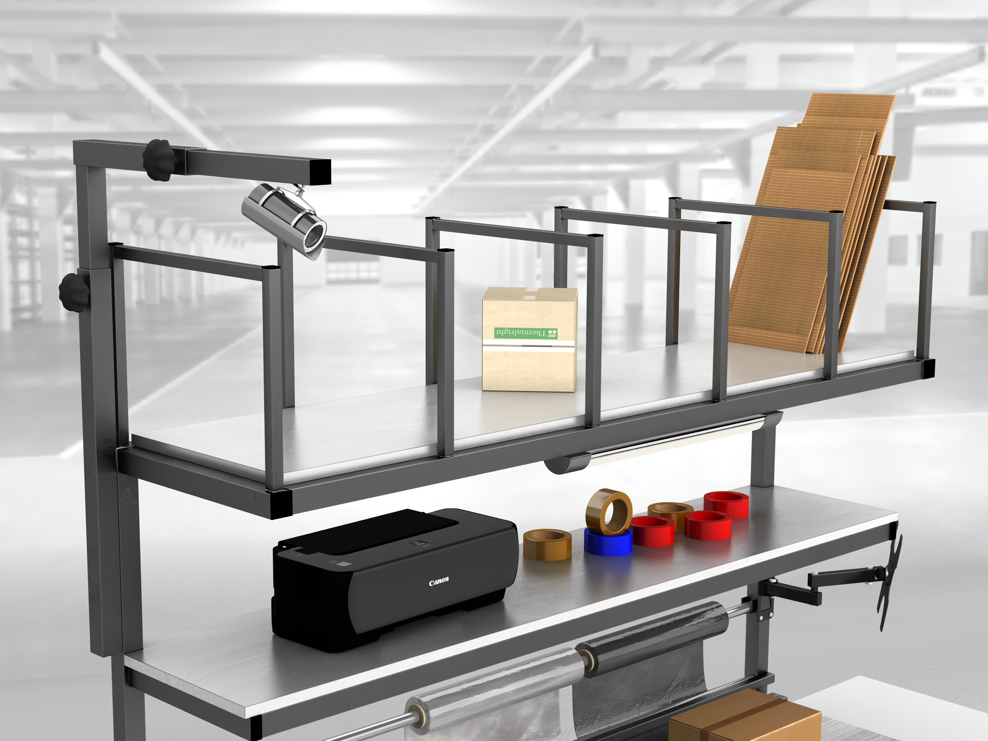 stół do pakowania paczek