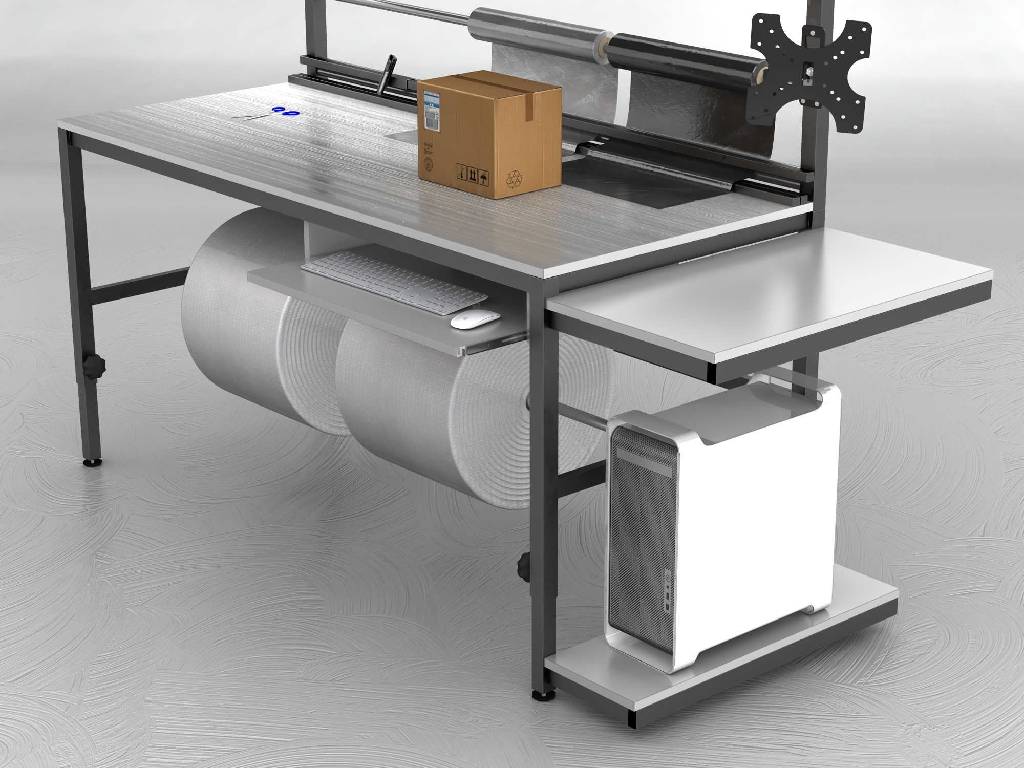 stół do pakowania paczek