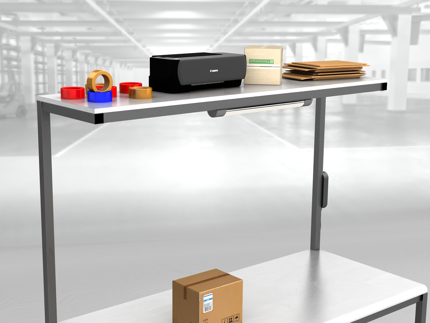 stół do pakowania paczek