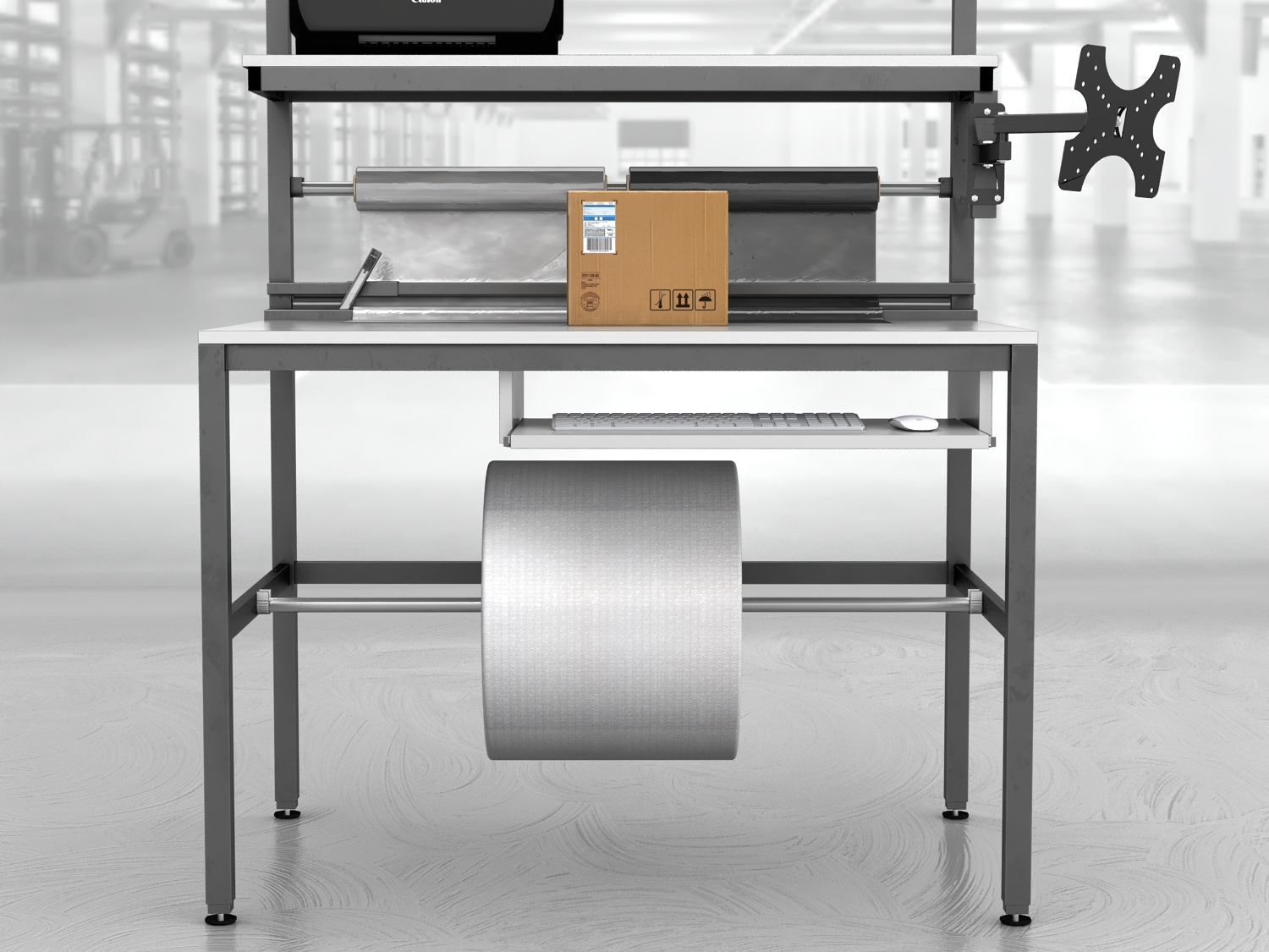 stół do pakowania paczek