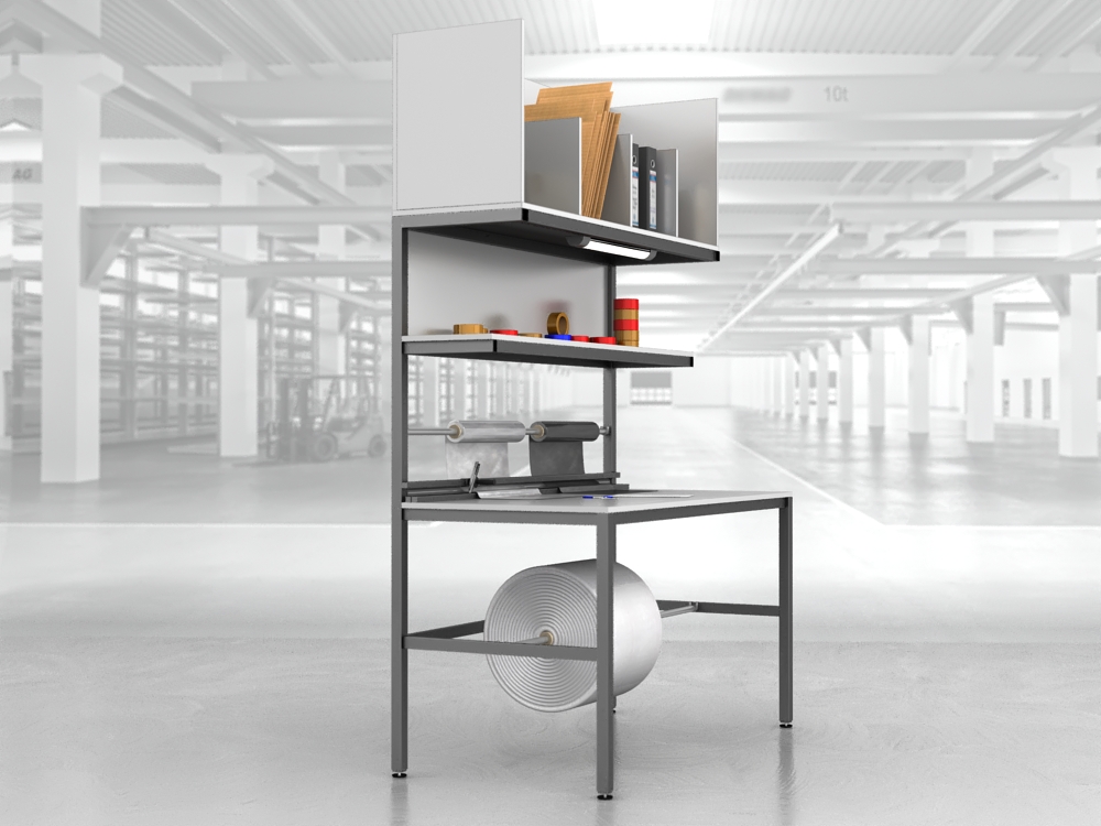 stół do pakowania paczek