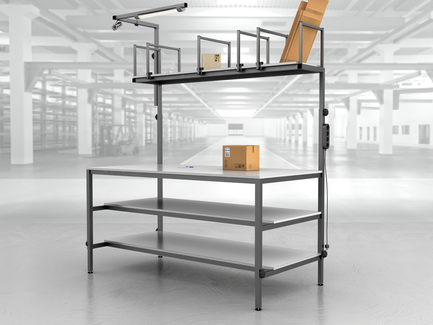 stół do pakowania paczek