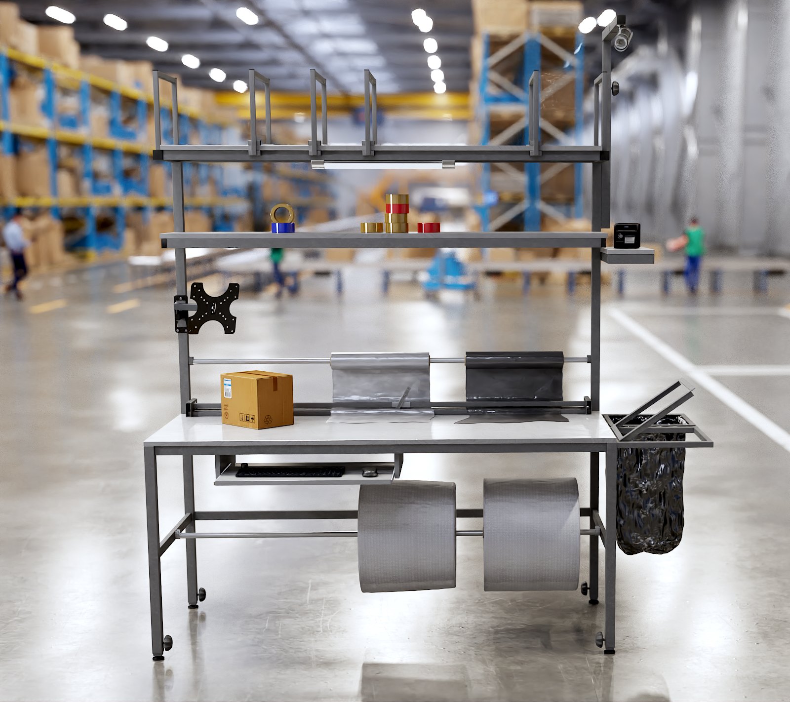 Stół magazynowy do kompletacji zamówień 220x80x180 cm