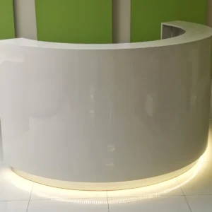 Lada recepcyjna z blatem corian